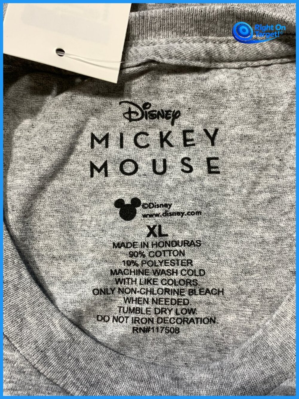 XL - Mens Mickey Mouse Short Sleeve Graphic T-Shirt - Heather Gray - Picture 5 of 5